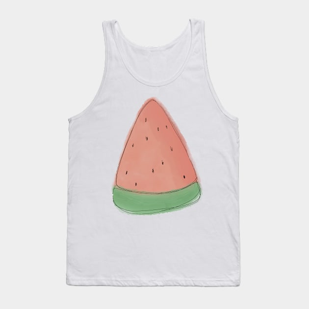 lil watercolor watermelon Tank Top by goblinbabe